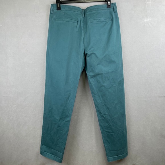 Urban Outfitters Teal Chinos Pants Pleated Front Hip Chic Trousers Mens‎ 34x32 - Picture 3 of 10